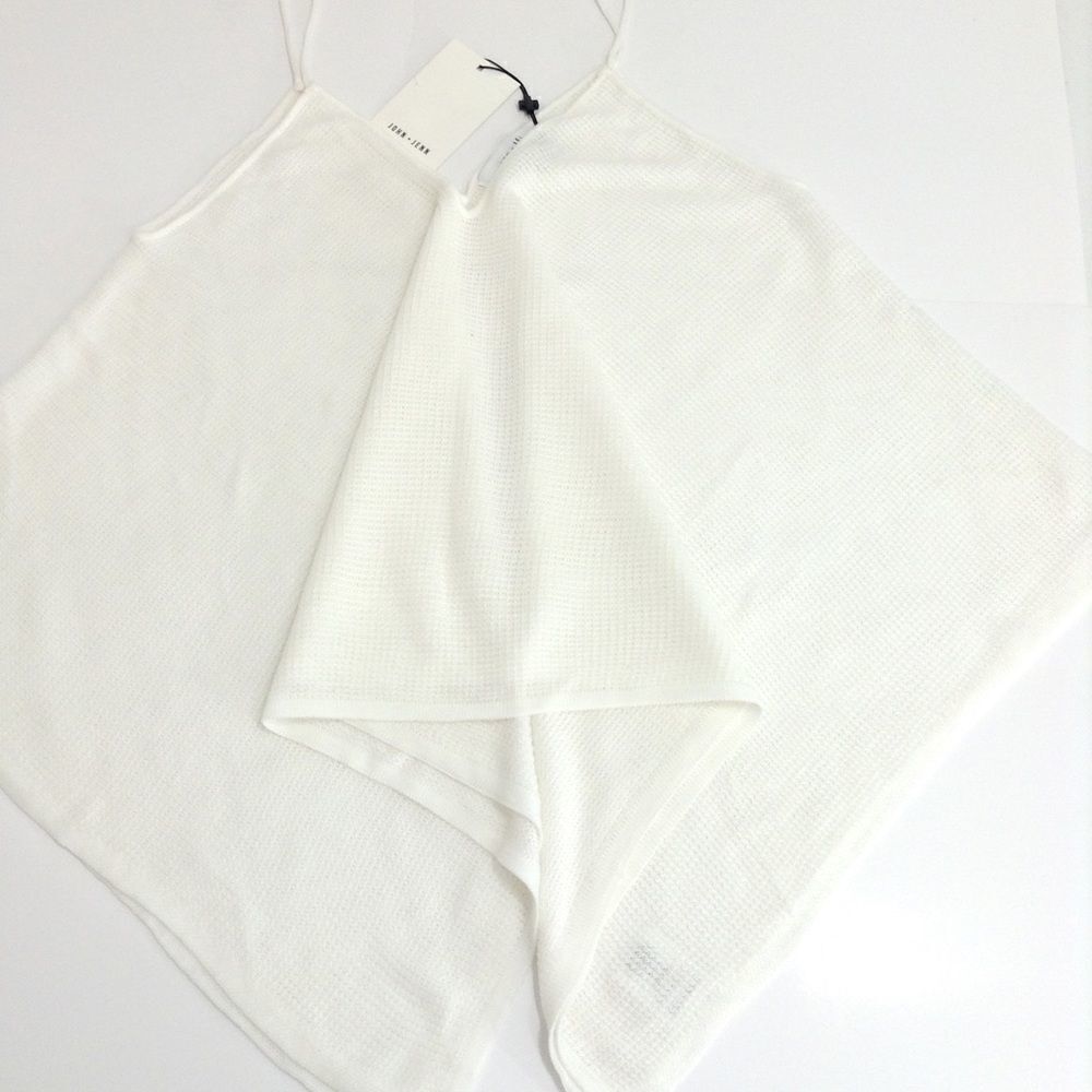 Anthropologie John+Jenn Asymmetrical Hem Knit Pop Over Top Size Medium